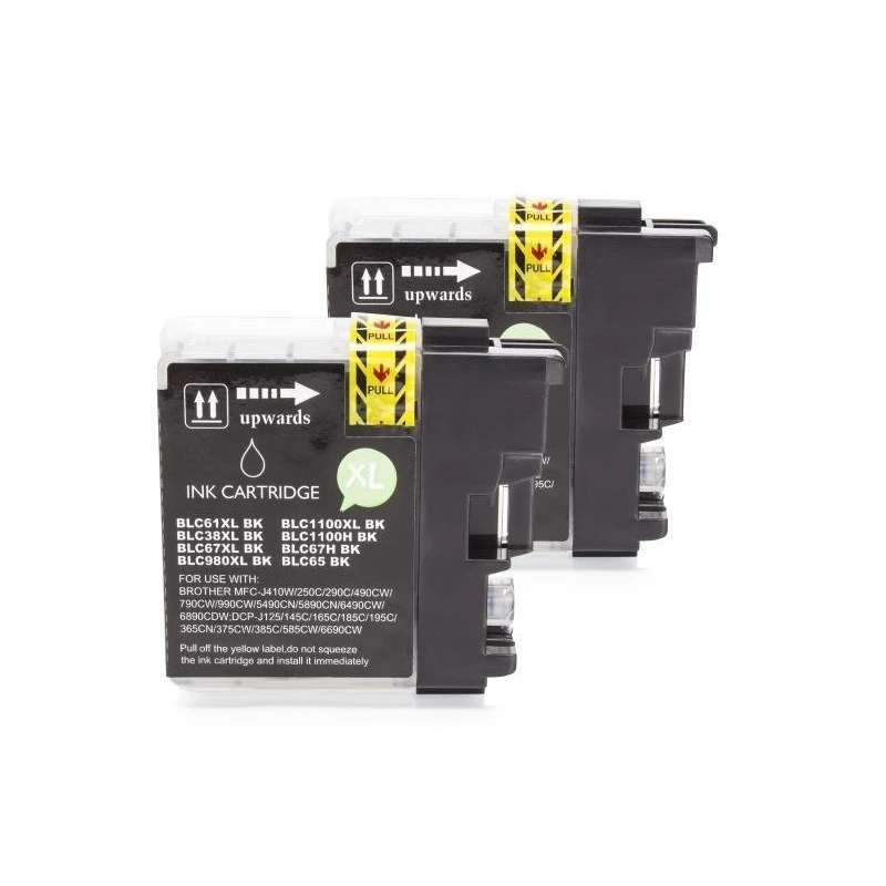 Alternativ zu Brother LC-1100 Tinten Sparset (4 x BK, je 2 x C,M,Y) 10 Stück