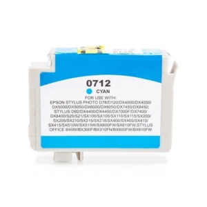 Alternativ zu Epson C13T07124010 / C13T07124012 / T0712 Tinte Cyan