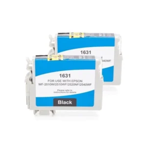 Alternativ zu Epson C13T16314010 / C13T16314012 / T1631 Tinte Doppelpack Schwarz