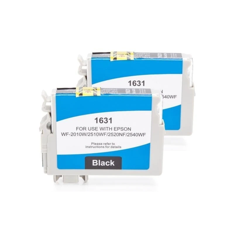 Alternativ zu Epson C13T16314010 / C13T16314012 / T1631 Tinte Doppelpack Schwarz