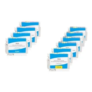 Alternativ zu Epson C13T16364010 / C13T16364012 / T1636 Tinten Multipack (C,M,Y,K) 10 Stück