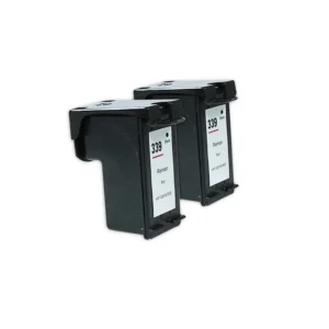 Alternativ zu HP C9504EE / Nr 339 Tinte Schwarz Doppelpack