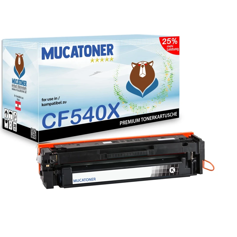 Alternativ zu HP CF540X (203X) Toner Schwarz