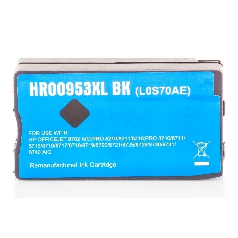 Alternativ zu HP L0S70AE / 953XL Tinte Schwarz