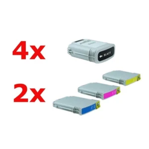 Alternativ zu HP Nr 88 XL Tinten Sparset (4xBK, je 2xC,M,Y) 10 Stück