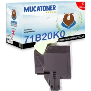 Alternativ zu Lexmark 71B20K0 Toner Schwarz
