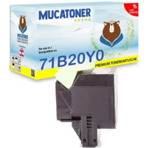 Alternativ zu Lexmark 71B20Y0 Toner Gelb