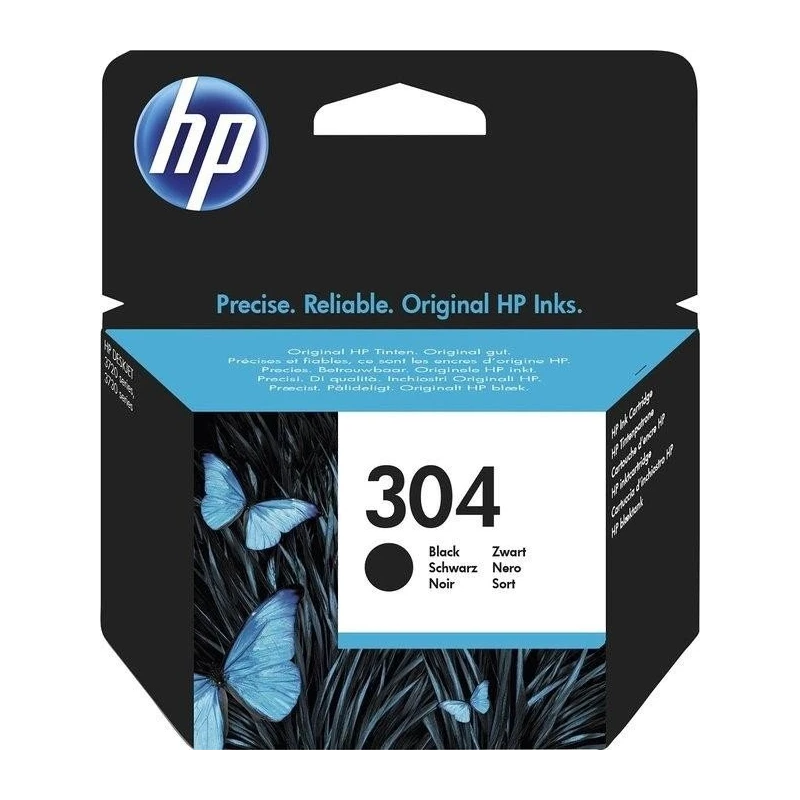HP Original N9K06AE / 304 Tintenpatrone Schwarz