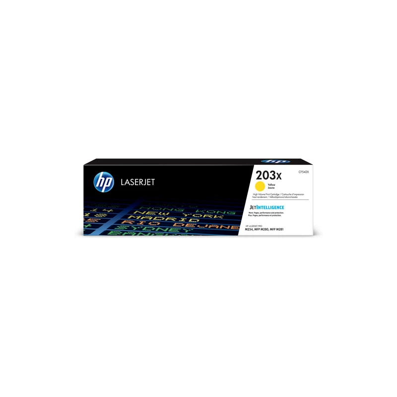 HP Original Toner CF542X (203X) Gelb